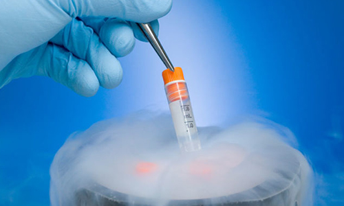 5a135eb7-57a9-4bf3-849c-50410acd5193 Gloved hand uses a pipette to transfer liquid from a small vial, surrounded by fog from the container.